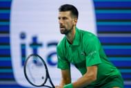 Novak Djokovic at the Miami Open 2025. (Photo: Getty)